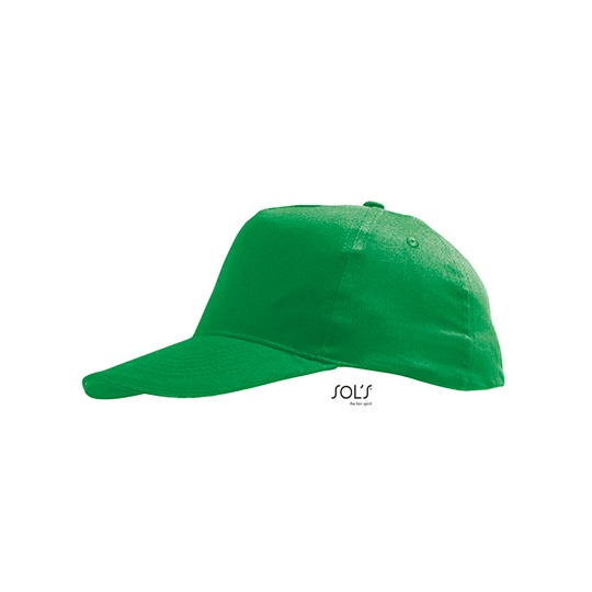 Czapka Dziecieca 5-panelowa Bawelniana LC88111 - Kelly Green