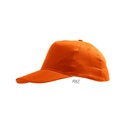 Czapka Dziecieca 5-panelowa Bawelniana LC88111 - Orange