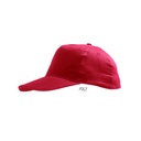 Czapka Dziecieca 5-panelowa Bawelniana LC88111 - Red