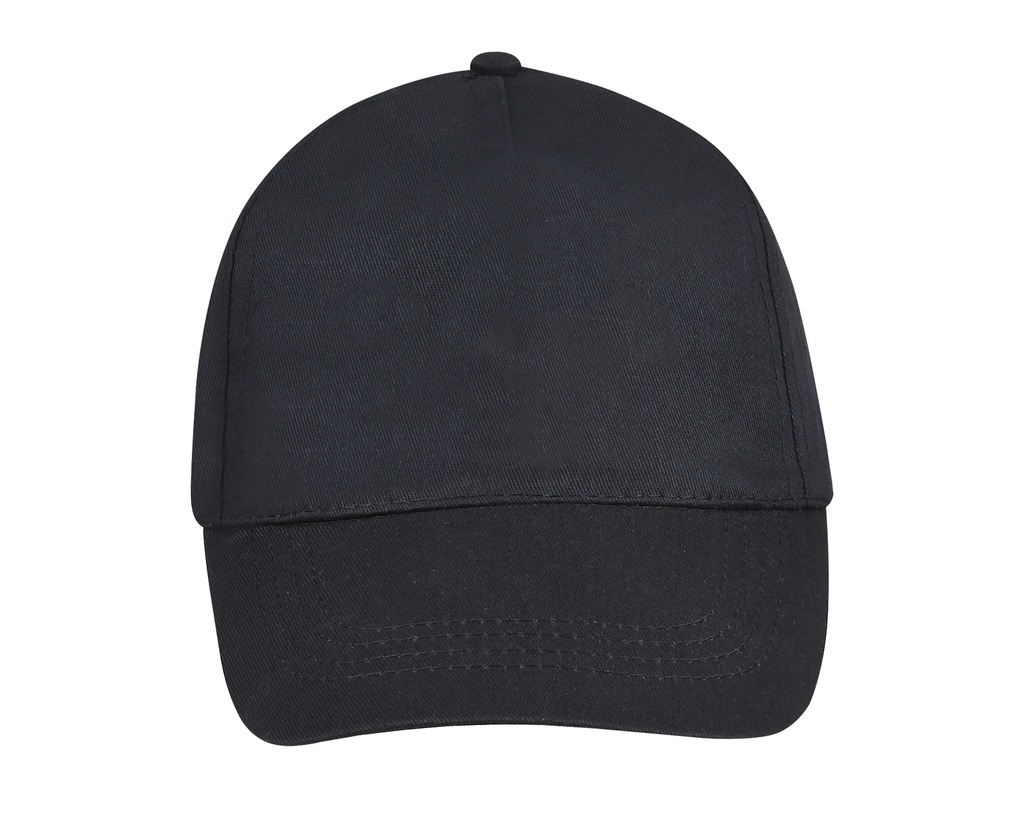 Czapka Pieciopanelowa Bawelniana LC88119 - Black
