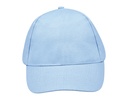 Czapka Pieciopanelowa Bawelniana LC88119 - Sky Blue