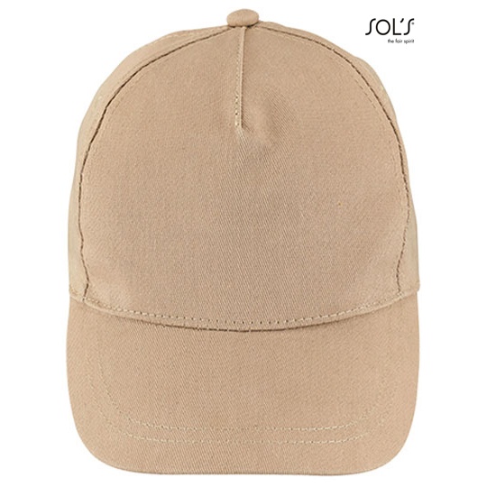 Czapka Pieciopanelowa Bawelniana LC88119 - Sand