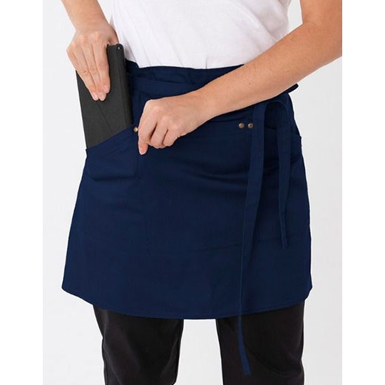 Fartuch Kelnerski Krotki Poliester Bawelna LF115 - Navy
