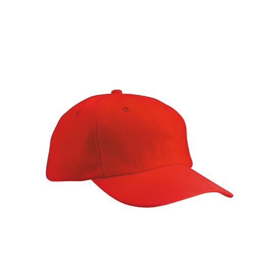 Czapka 6-Panelowa Bawelniana MB018 - Red
