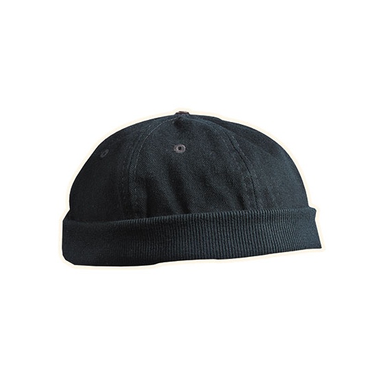 Czapka Docker Bawelniana 6-panelowa MB022 - Black