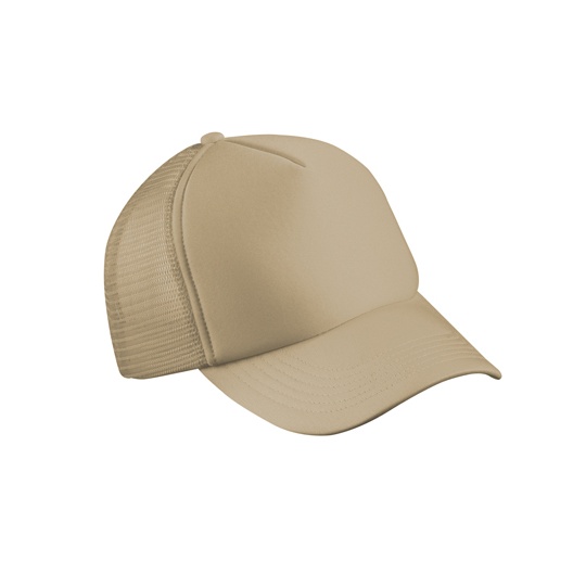 Czapka Snapback 5-panelowa Siateczkowa MB070 - Khaki