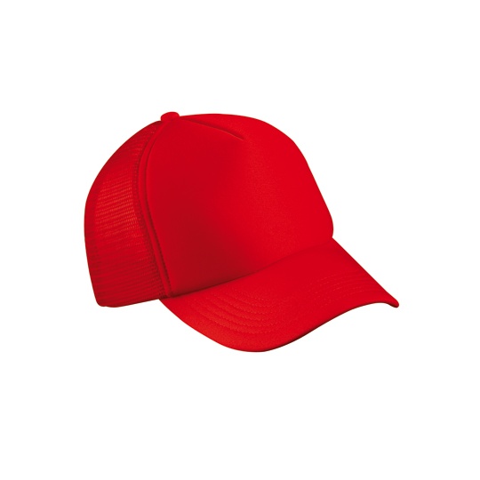 5-panelowa czapka z siatki snapback MB070 - Red