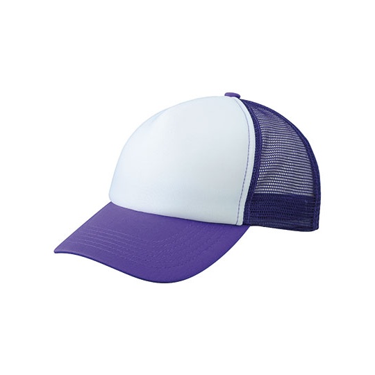 Czapka Snapback 5-panelowa Siateczkowa MB070 - White & Lilac