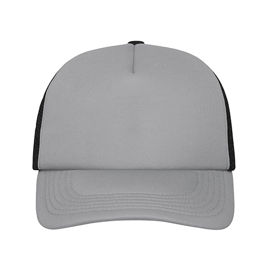 Czapka Snapback 5-panelowa Siateczkowa MB070 - Dark Grey & Black