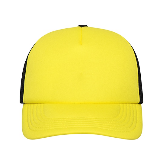 Czapka Snapback 5-panelowa Siateczkowa MB070 - Sun Yellow & Black