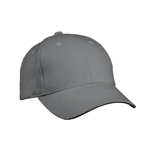 Czapka Klasyczna 6-panelowa MB091 - Dark Grey