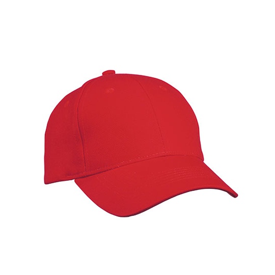 Czapka Klasyczna 6-panelowa MB091 - Red