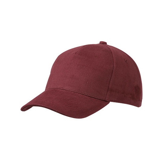 Czapka 5-panelowa Bawelniana MB092 - Burgundy