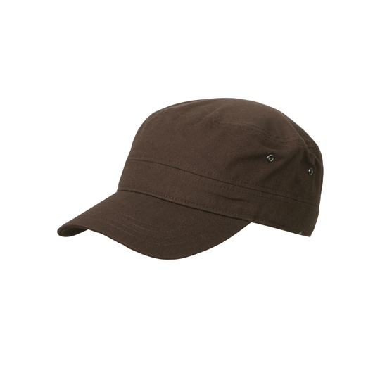 Czapka Wojskowa Bawelniana MB095 - Dark Brown