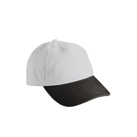 Czapka 6-panelowa Bawelniana MB6111 - Light Grey & Black