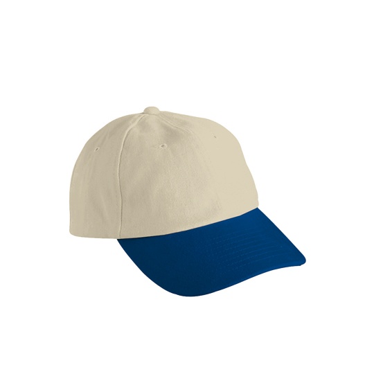 Czapka 6-panelowa Bawelniana MB6111 - Light Khaki & Navy