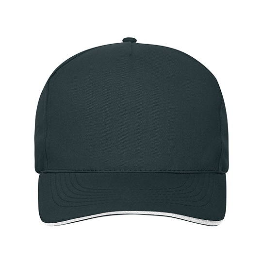 Czapka 5-panelowa MB6238 - Navy & White