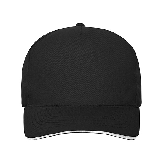 Czapka 5-panelowa MB6238 - Black & White