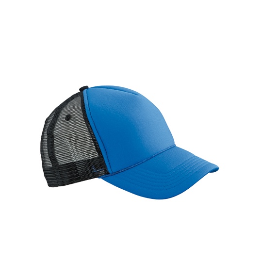 Czapka 5-Panelowa Siateczkowa MB6550 - Royal & Black