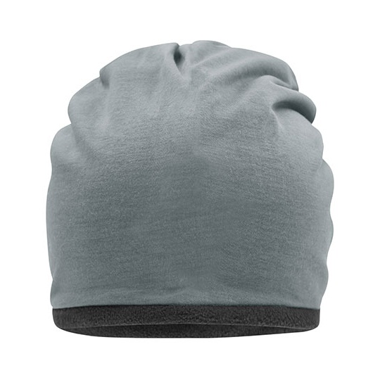 Czapka Polarowa MB7131 - Grey Heather & Carbon