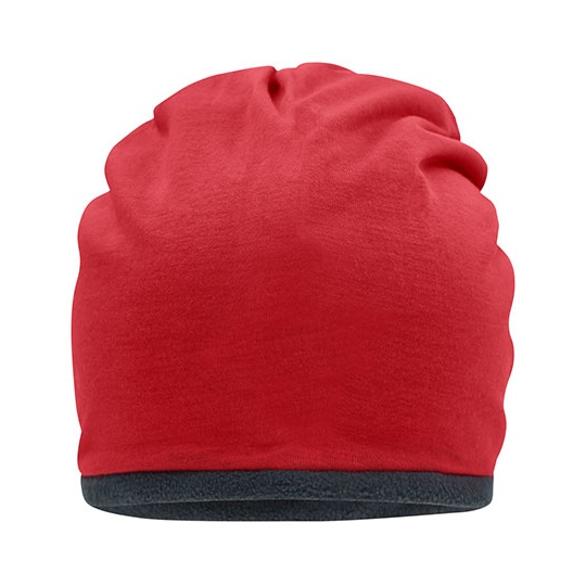 Czapka Polarowa MB7131 - Red & Carbon