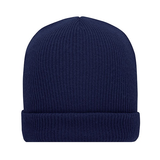 Czapka Zimowa Dzianinowa Ciepla MB7145 - Navy