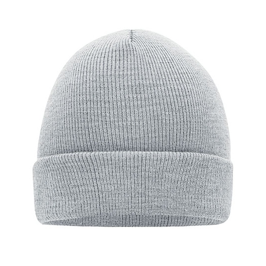 Czapka Dwuwarstwowa Dzianinowa MB7500 - Light Grey Melange