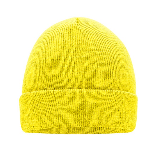 Czapka dzianinowa dwuwarstwowa MB7500 - Yellow