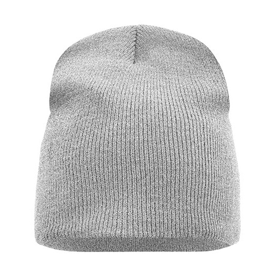 Czapka Dzianinowa Dwuwarstwowa MB7580 - Light Grey Melange