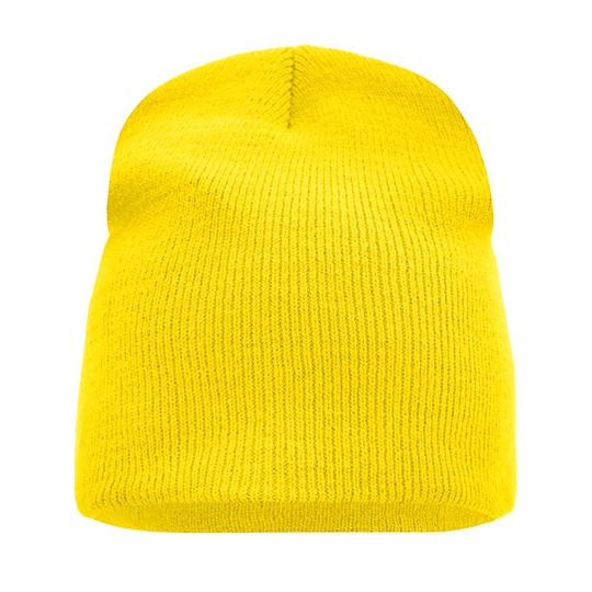 Czapka Dzianinowa Dwuwarstwowa MB7580 - Yellow