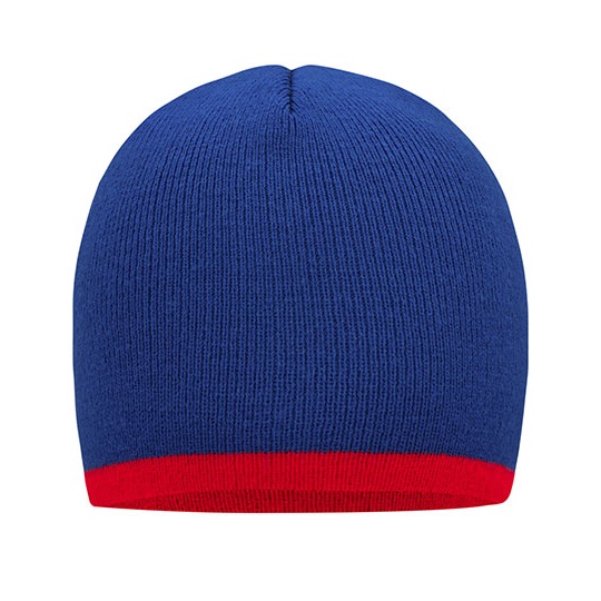 Czapka dopasowana MB7584 - Royal & Red