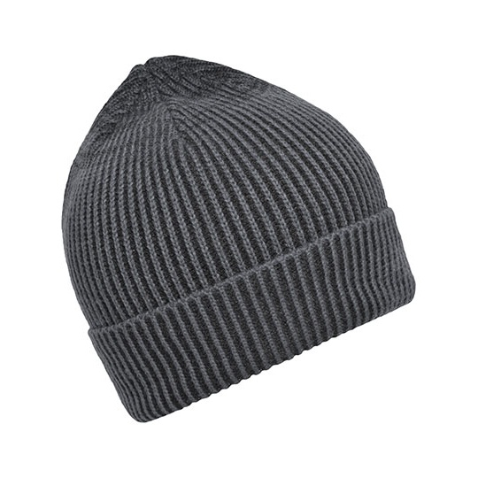 Czapka Prazkowana MB7988 - Anthracite & Black