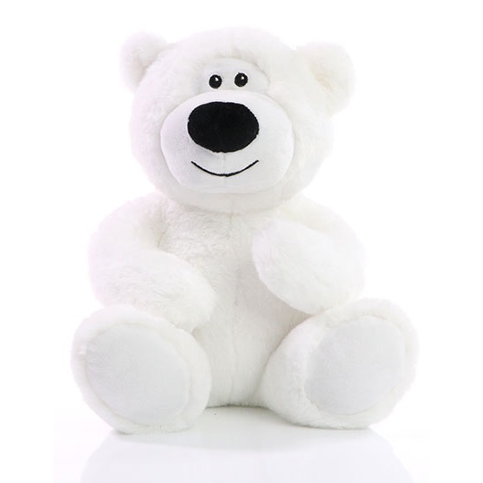 Mis Pluszowy Klasyczny z Recyklingu MBW160951 - White