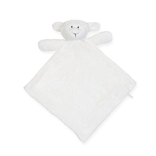 Kocyk dwuwarstwowy z maskotka baranka MM019 - Cream