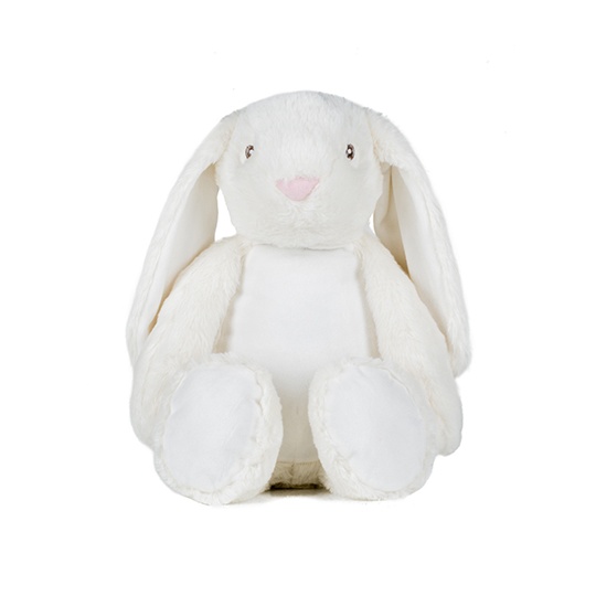 Zabawka Pluszowa Kroliczek Z Zamkiem Blyskawicznym MM050 - Cream