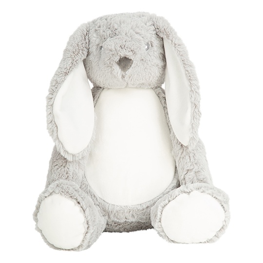 Zabawka Pluszowa Kroliczek Z Zamkiem Blyskawicznym MM050 - Grey