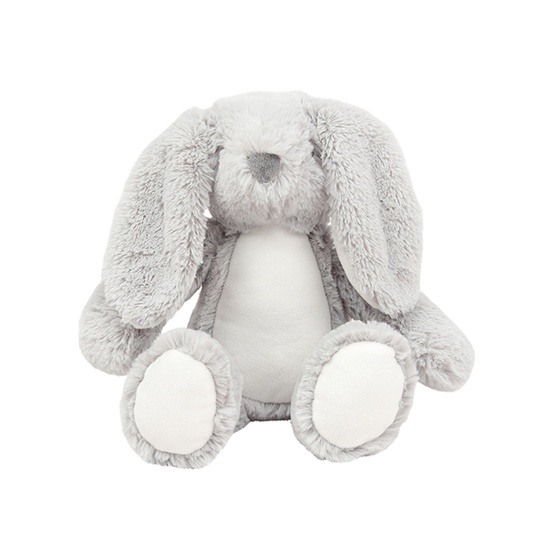 Maskotka pluszowa z białym brzuszkiem MM060 - Bunny Grey