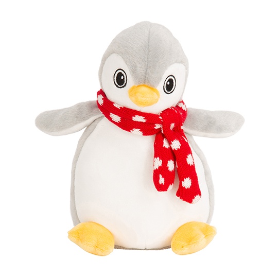 Maskotka Pluszowa Poliester MM060 - Penguin Grey-White