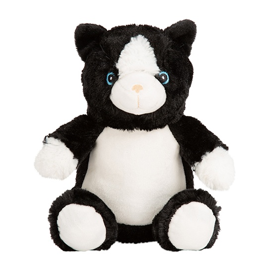 Maskotka Pluszowa Poliester MM060 - Cat Black-White