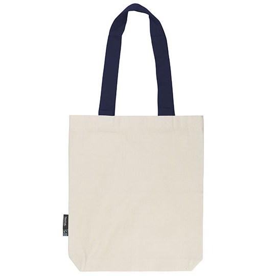 Torba Diagonalna Bawelniana Fairtrade NE90002 - Nature & Navy