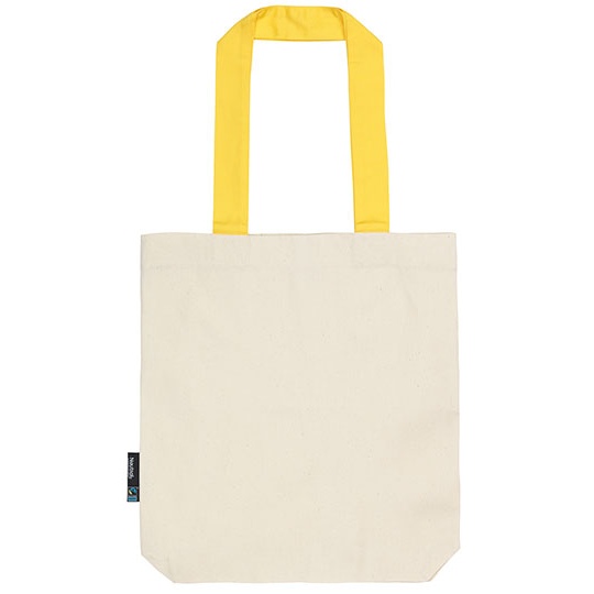 Torba Diagonalna Bawelniana Fairtrade NE90002 - Nature & Yellow