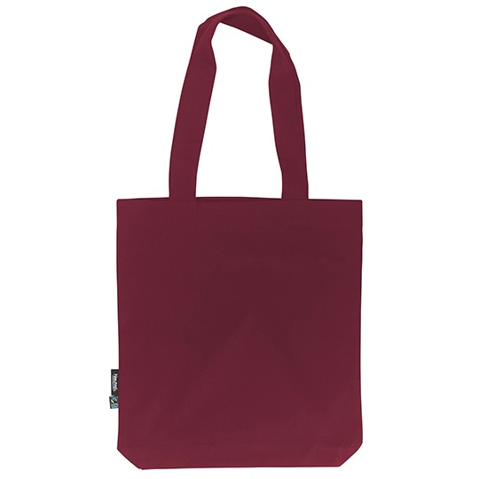 Torba Bawełniana Organiczna Diagonalna NE90003 - Bordeaux