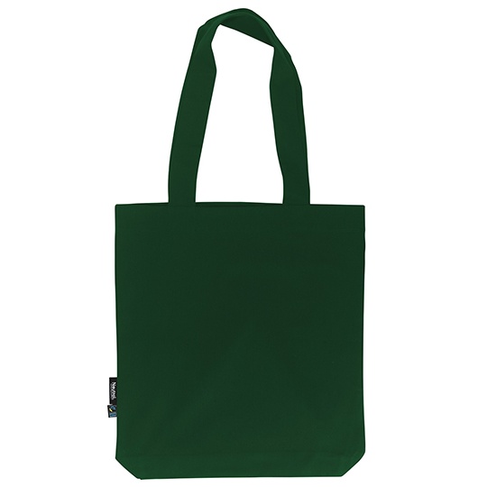 Torba bawełniana diagonalna z długimi uchwytami NE90003 - Bottle Green