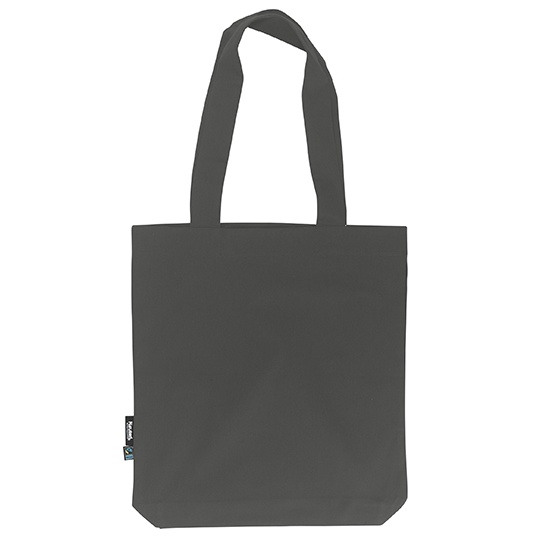 Torba Bawelniana Organiczna Diagonalna NE90003 - Charcoal