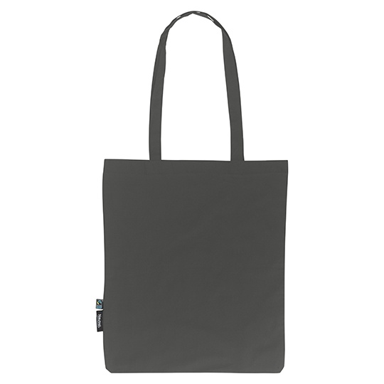 Torba Klasyczna Bawelna Fairtrade Ekologiczna NE90014 - Charcoal