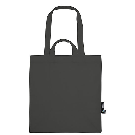 Torba Diagonalna Bawelna Fairtrade NE90030 - Charcoal
