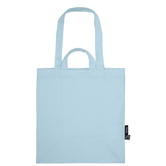 Torba Diagonalna Bawelna Fairtrade NE90030 - Light Blue