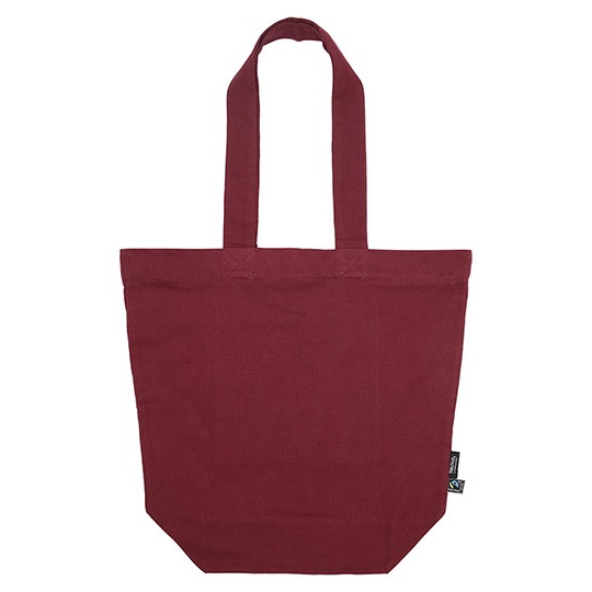 Torba bawelniana Panama z zamkiem NE90053 - Bordeaux