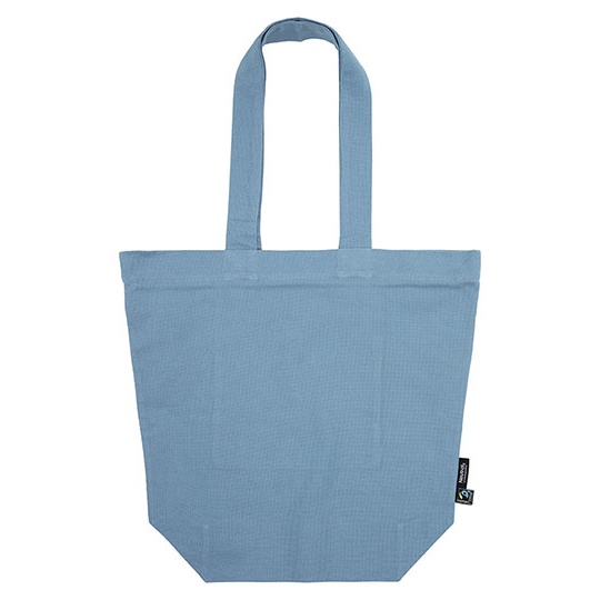 Torba bawelniana Panama z zamkiem NE90053 - Dusty Indigo