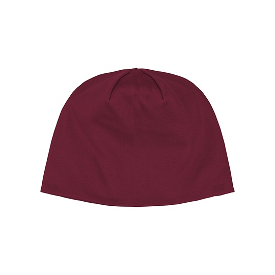 Czapka Klasyczna Bawełna Organiczna Fairtrade Interlock NE93051 - Bordeaux